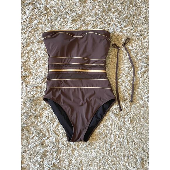 GOTTEX STRAPLESS ONE PIECE SWIMSUIT SIZE 6 - Picture 4 of 9